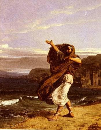 Demosthenes Practising His Oratory by Jean Lecomte du Nouÿ — Oil Painting Reproduction