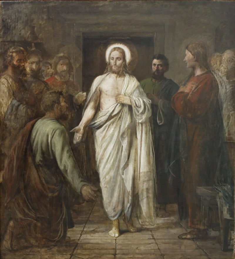 Doubting Thomas by Wilhelm Marstrand — Oil Painting Reproduction