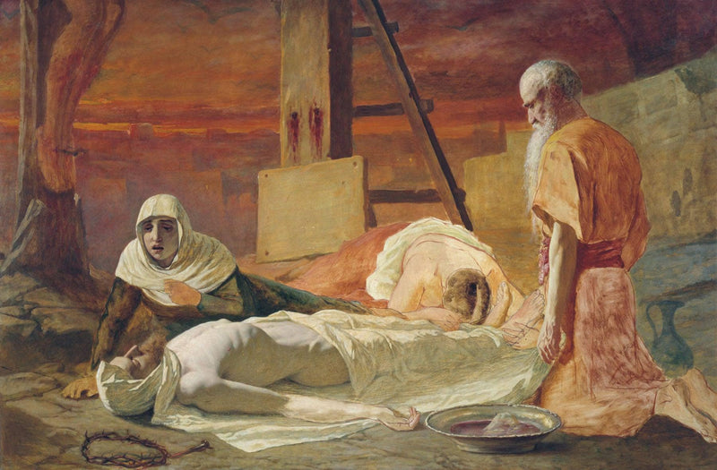 Deposition by Vasily Perov — Oil Painting Reproduction
