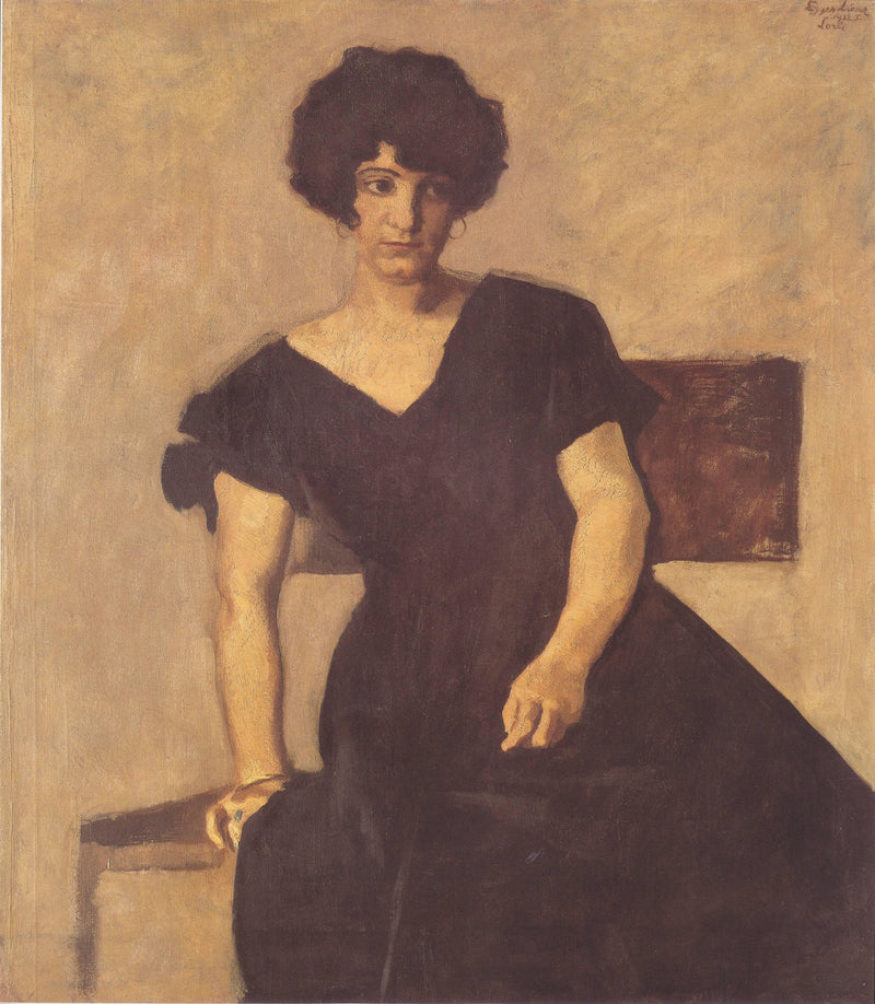 Des Künstlers Tochter Lorli by Albin Egger-Lienz — Oil Painting Reproduction