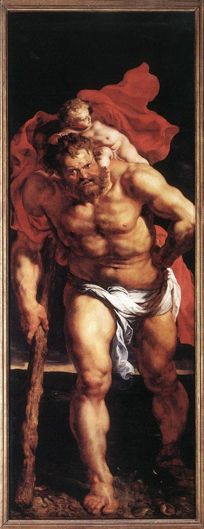 Descent from the Cross (outside left panel) in living room