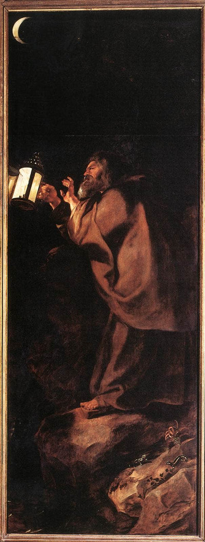 Descent from the Cross (outside right panel) in dining room