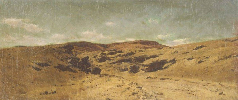 Desert Landscape with Caravan by Cesare Biseo, Oil Painting Reproduction