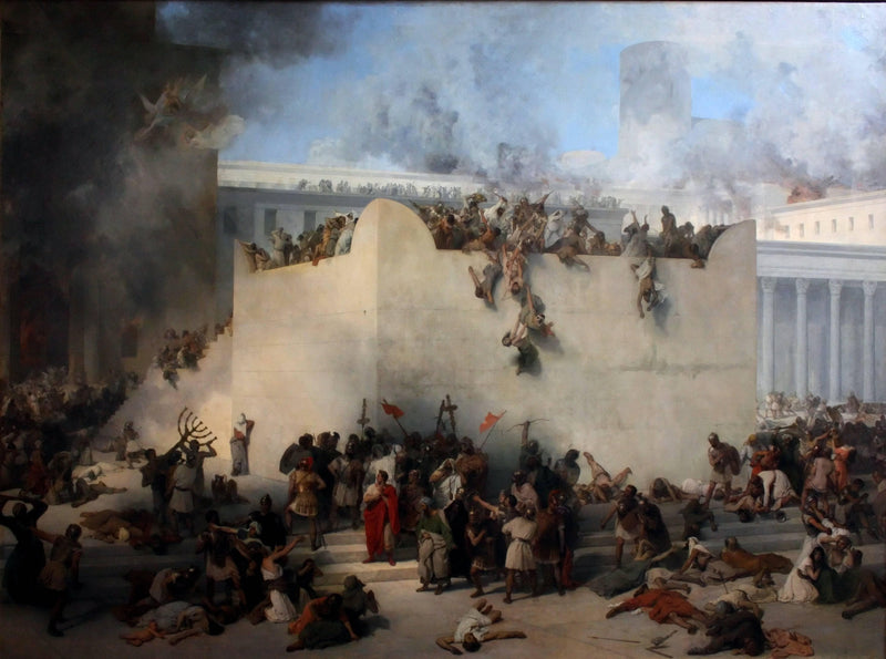 Destruction of the Temple of Jerusalem by Francesco Hayez — Oil Painting Reproduction