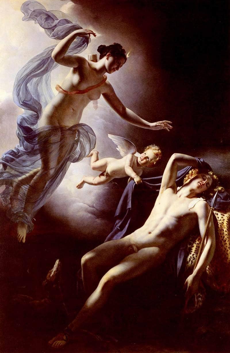 Diana and Endymion by Jérôme-Martin Langlois — Oil Painting Reproduction