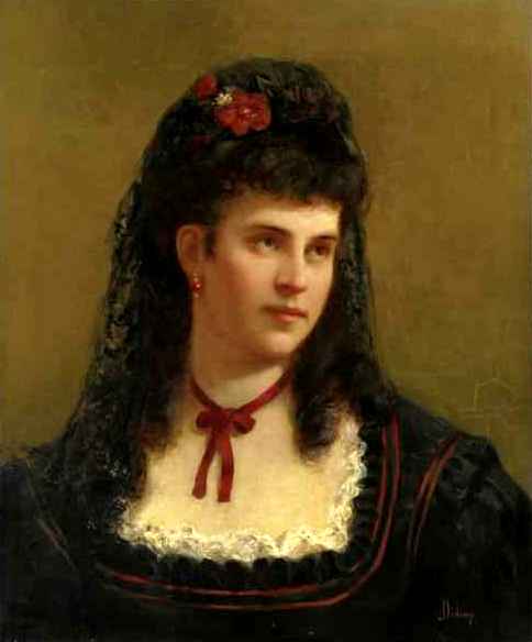 Portrait of a woman by Francesco Didioni — Oil Painting Reproduction