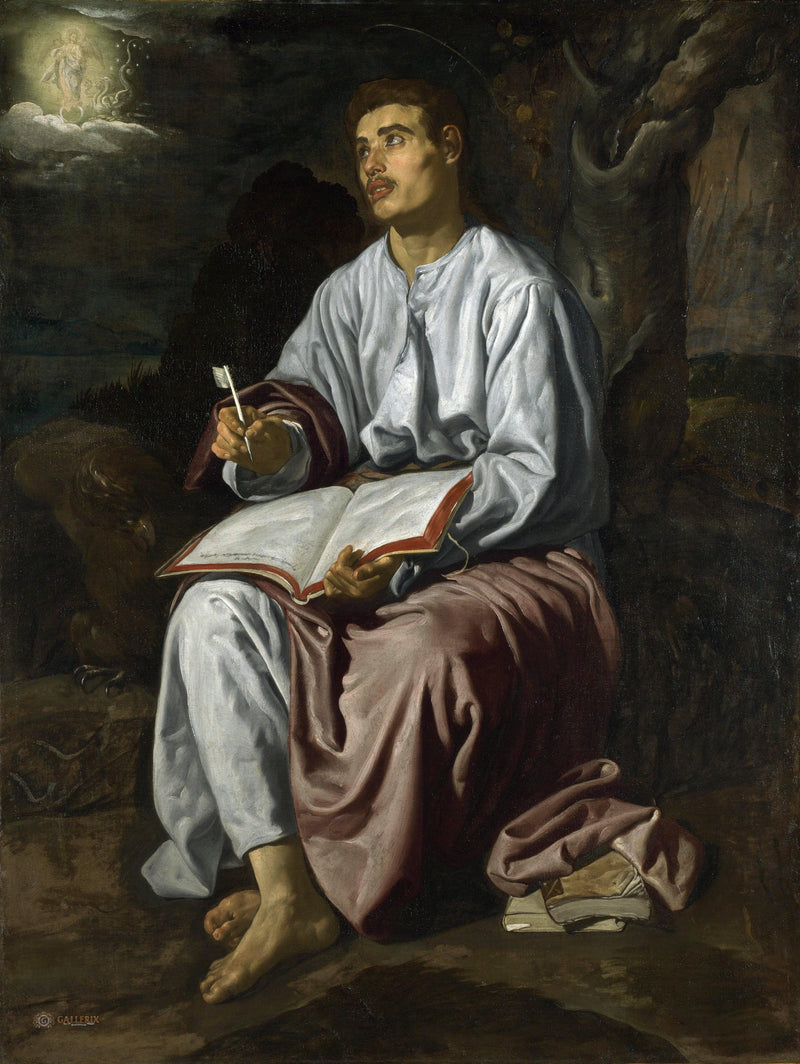 Saint John at Patmos by Diego Velazquez — Oil Painting Reproduction