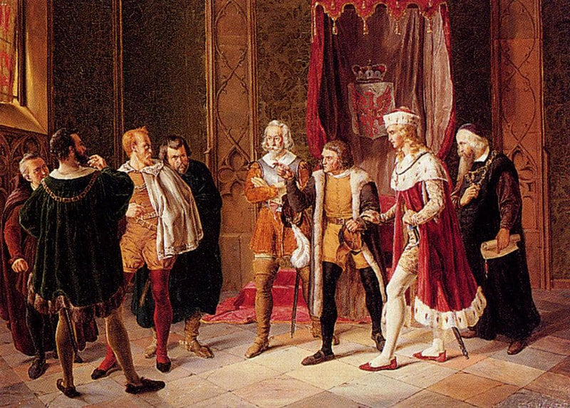 Difficult Negotiations by Konstantin Makovsky — Oil Painting Reproduction