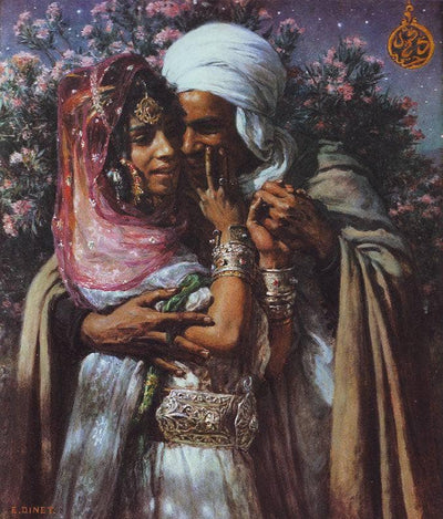 Abdel Ghourem And Nour El Aïn (slave Of Love And Light Of The Eyes) in dining room
