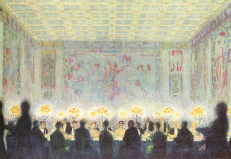 Dinner by Franz Stuck — Oil Painting Reproduction