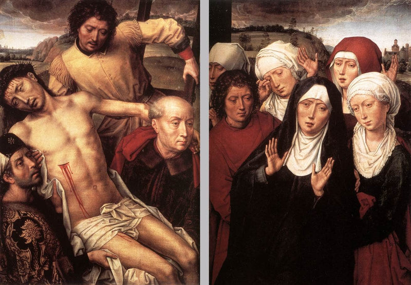 Diptych with the Deposition by Hans Memling — Oil Painting Reproduction