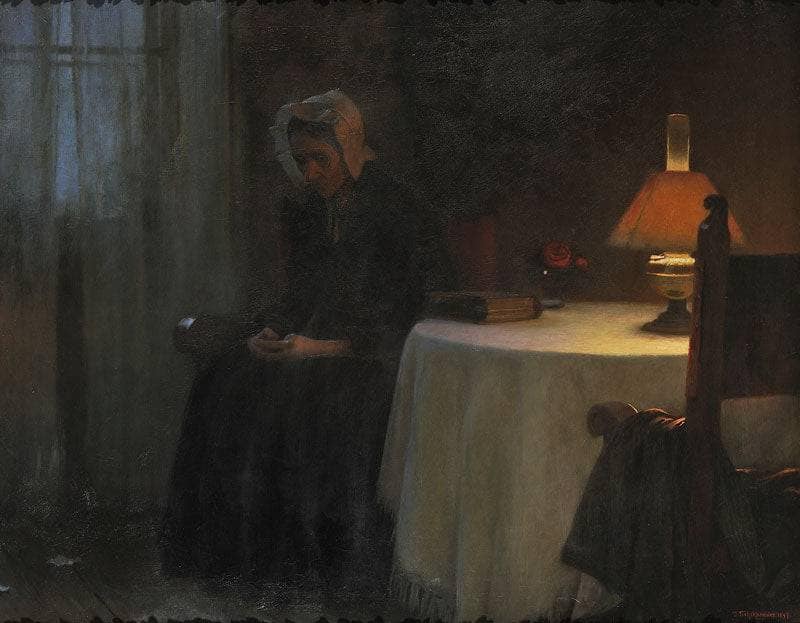 Evening by Jakub Schikaneder — Oil Painting Reproduction