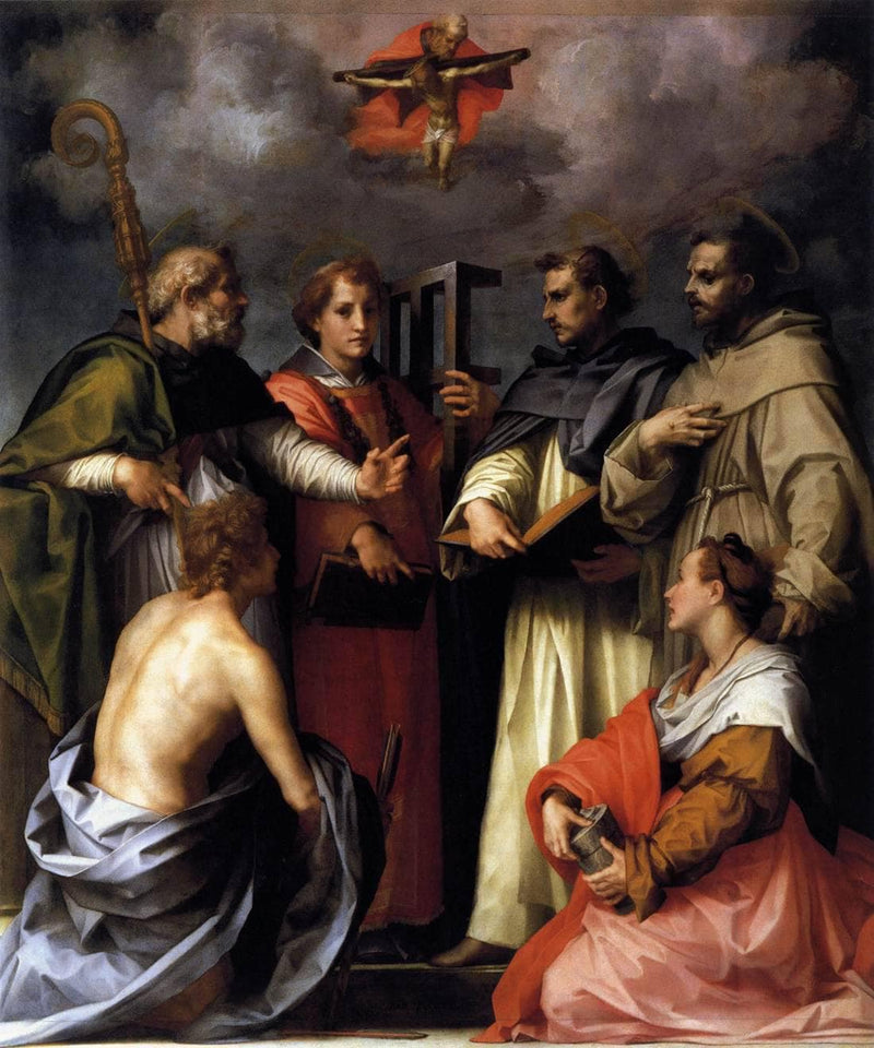 Disputation on the Trinity by Andrea del Sarto — Oil Painting Reproduction