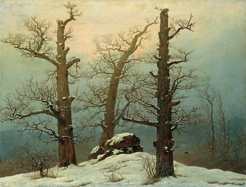Dolmen in snow by Caspar David Friedrich — Oil Painting Reproduction