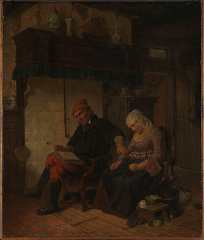 Domestic worship in a sailor's home in study