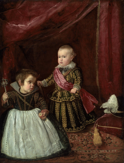 Don Baltasar Carlos with a Dwarf in entryway