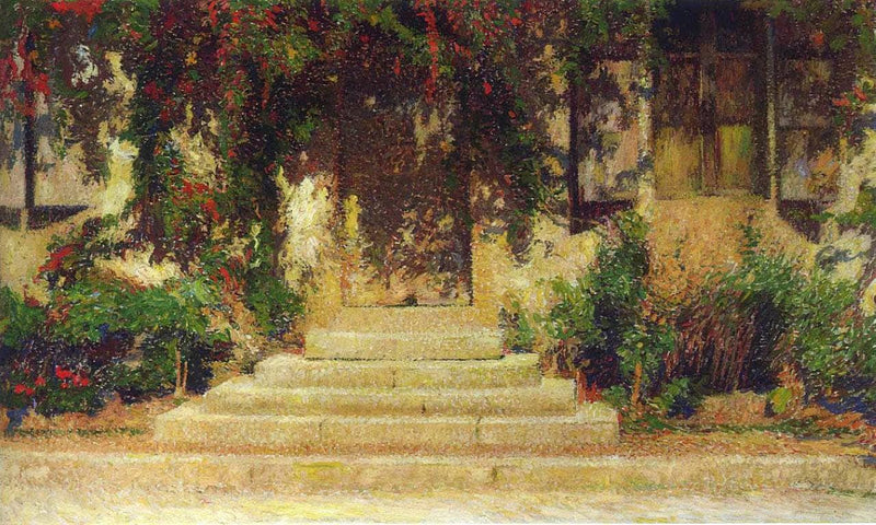 Doorway into the House by Henri Martin — Oil Painting Reproduction
