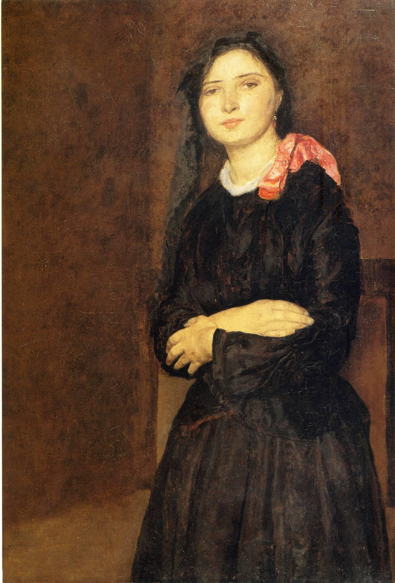 Dorelia in a Black Dress by Gwen John — Oil Painting Reproduction