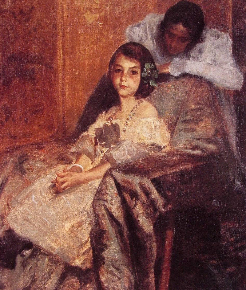 Dorothy and Her Sister by William Merritt Chase — Oil Painting Reproduction
