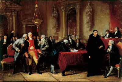 Draft for the Signing of the Declaration of Independence in home office