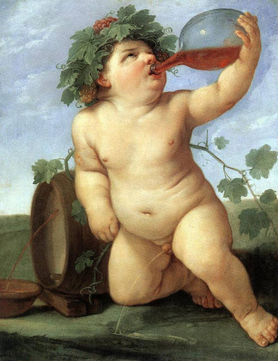Drinking Bacchus in apartment