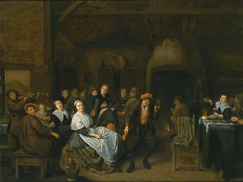 Drinking Peasants by Jan Miense Molenaer — Oil Painting Reproduction
