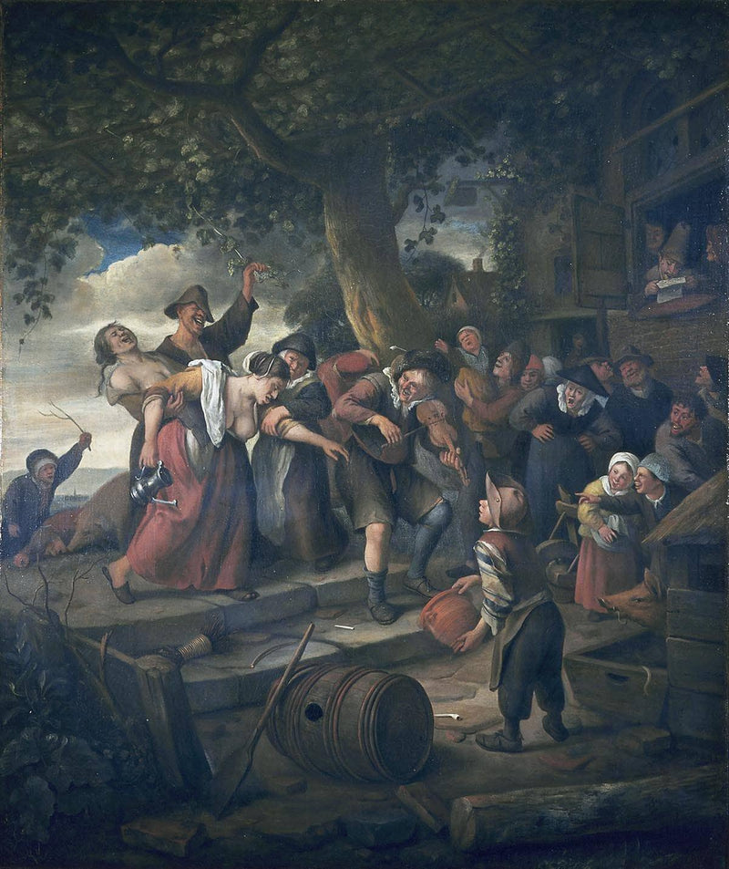 Drunk woman by Jan Steen — Oil Painting Reproduction