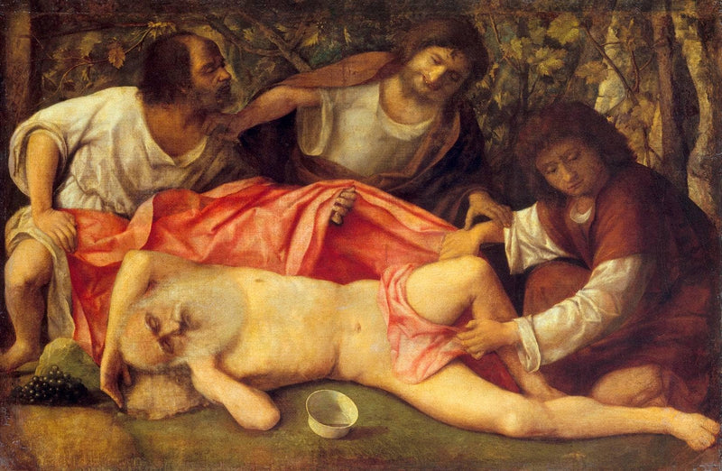 Drunkenness of Noah by Giovanni Bellini — Oil Painting Reproduction
