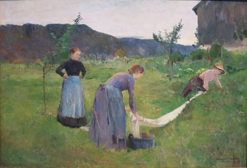 Drying Cloths by Harriet Backer — Oil Painting Reproduction