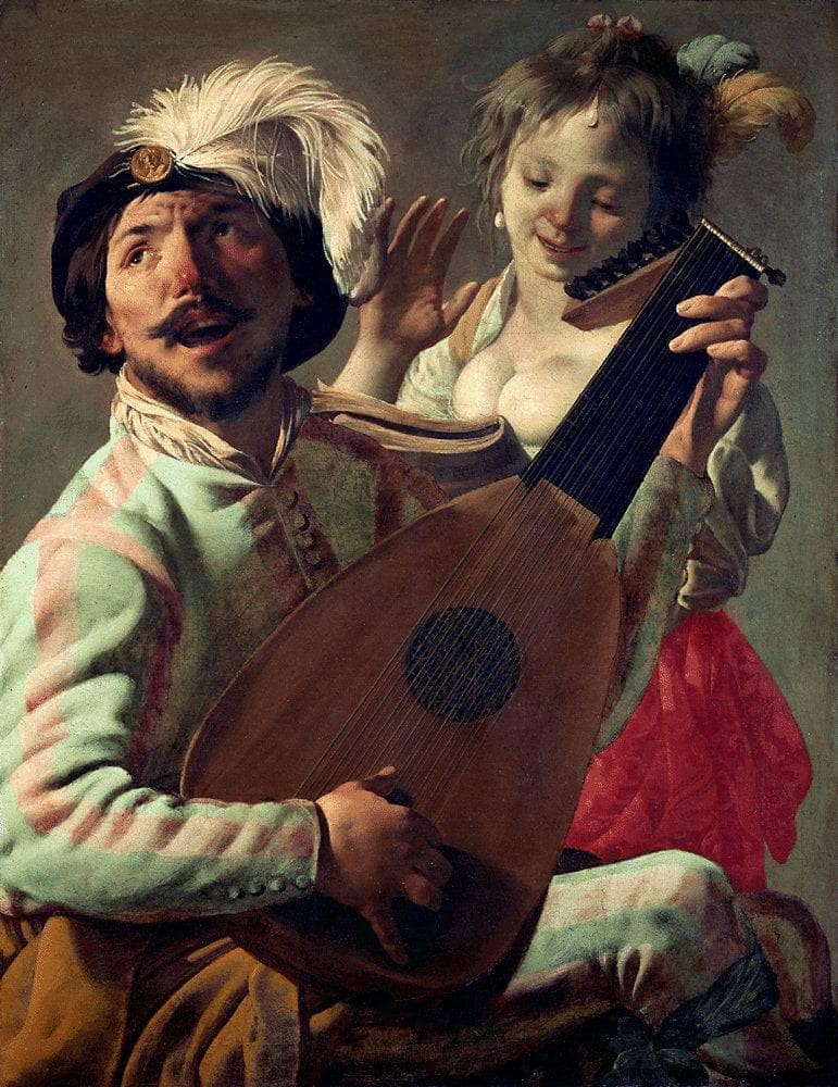 Duet by Hendrick Terbrugghen — Oil Painting Reproduction