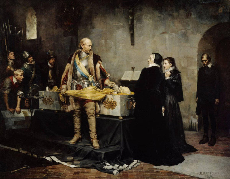 Duke Charles insulting the Corpse of Clas Fleming by Albert Edelfelt — Oil Painting Reproduction
