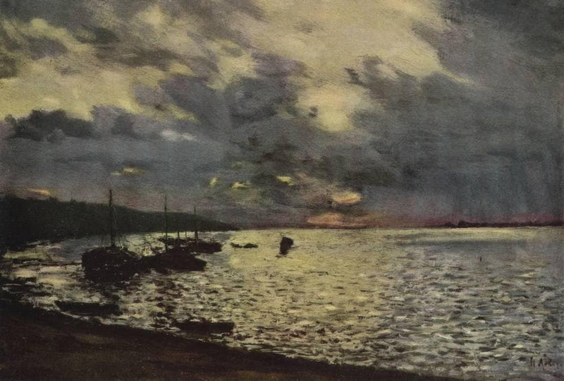 Dull day at Volga by Isaac Levitan — Oil Painting Reproduction