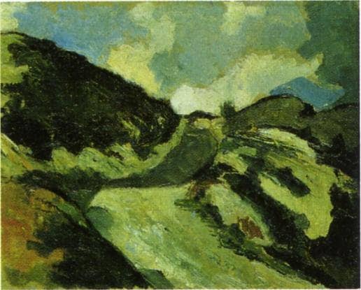 Dune landscape by Theo van Doesburg — Oil Painting Reproduction