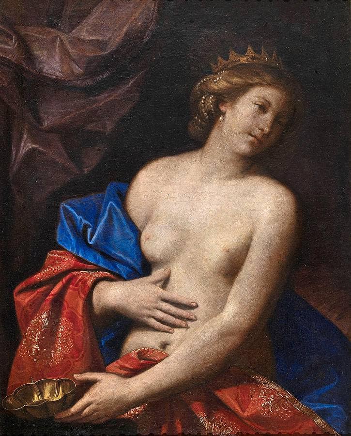 Dying Nude Sophonisba by Guercino — Oil Painting Reproduction