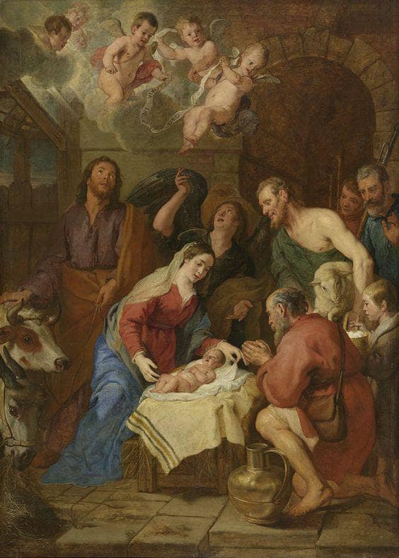 The Adoration of the Shepherds by Gaspar de Crayer — Oil Painting Reproduction
