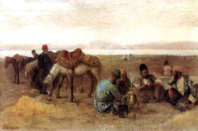 Early Morning by Lake Urumiyah, Persia in study