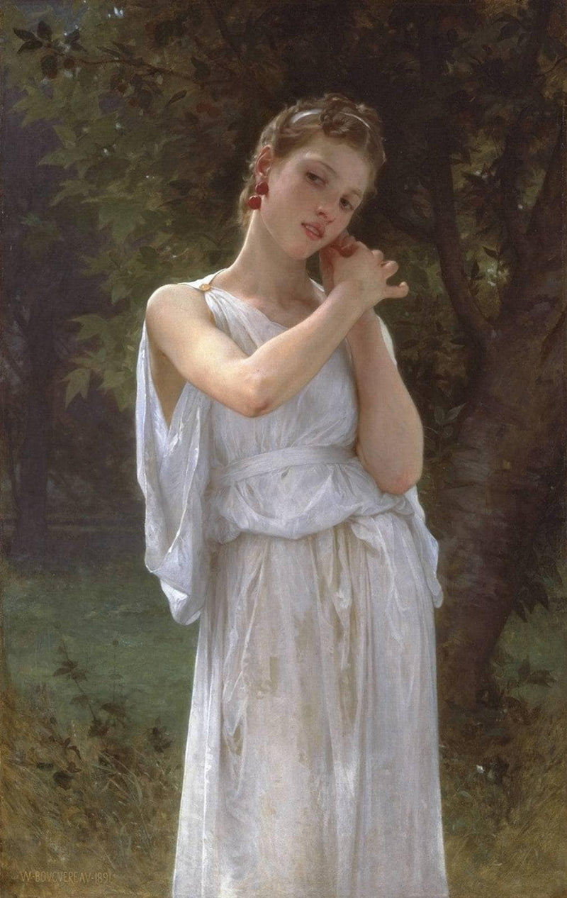 Earrings by William-Adolphe Bouguereau — Oil Painting Reproduction