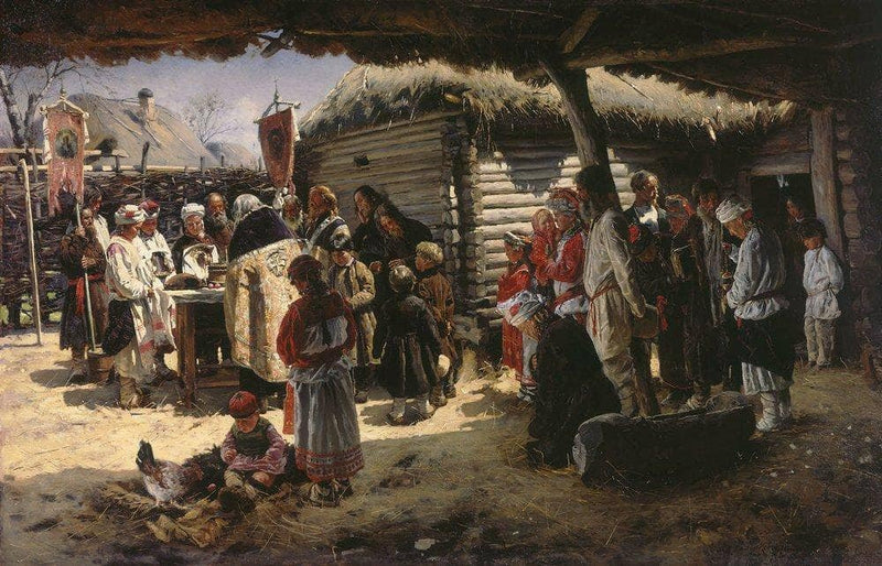 Easter Mass by Vladimir Makovsky — Oil Painting Reproduction