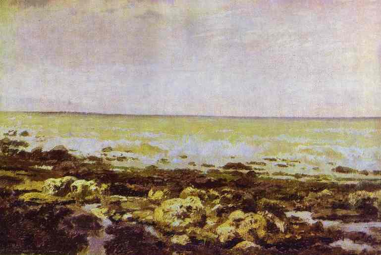 Ebb Tide. Normandy. by Vasily Polenov — Oil Painting Reproduction