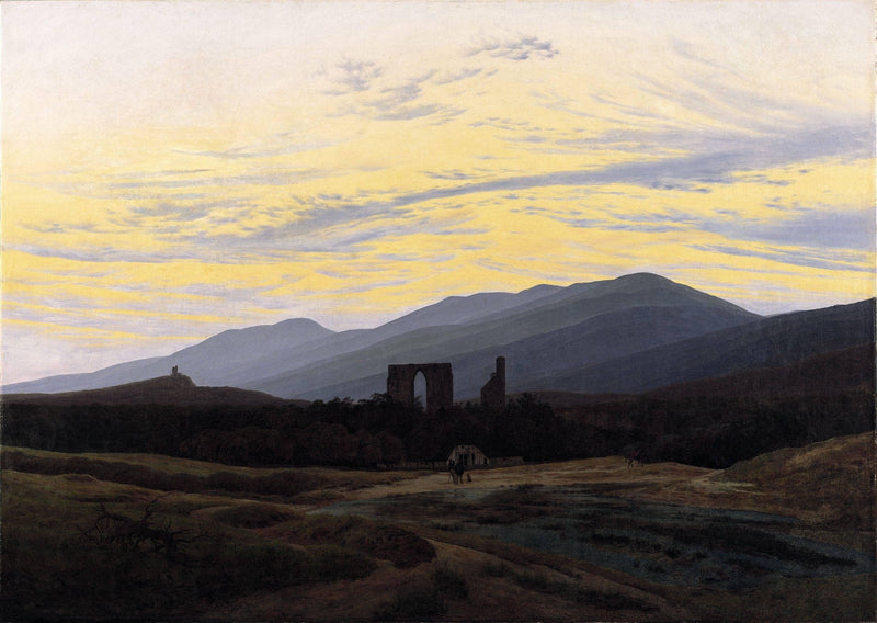 Ruin of Eldena in the Giant Mountains by Caspar David Friedrich — Oil Painting Reproduction