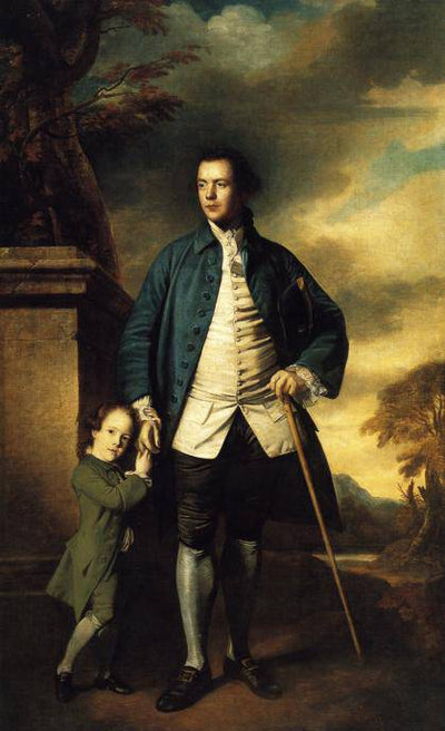 Edward Morant and His Son John in apartment