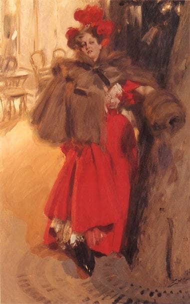 Effect of night by Anders Zorn — Oil Painting Reproduction