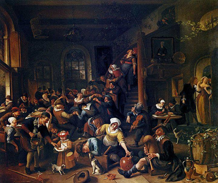 Egg Dance by Jan Steen — Oil Painting Reproduction