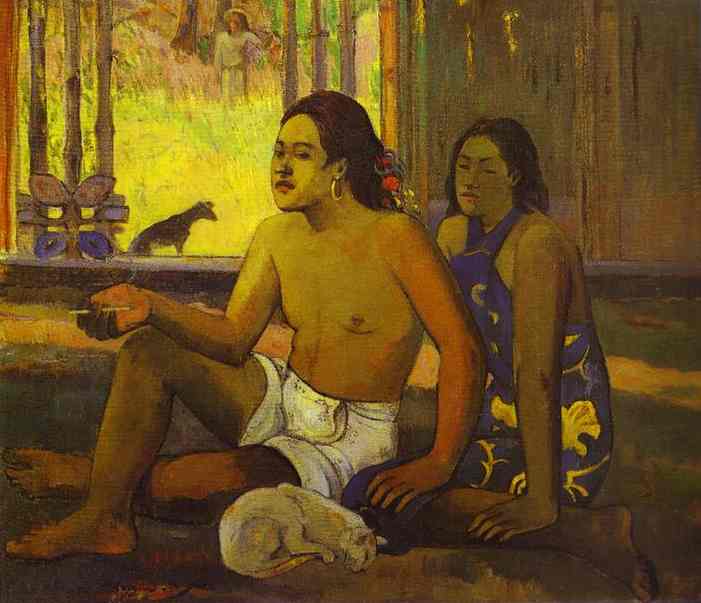 Eiaha Ohipa or Tahitians in a Room by Paul Gauguin — Oil Painting Reproduction