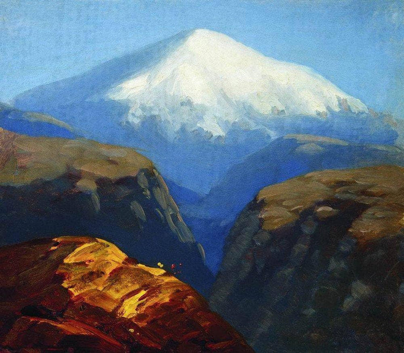 Elbrus in the daytime by Arkhyp Kuindzhi — Oil Painting Reproduction