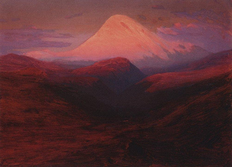 Elbrus in the Evening by Arkhyp Kuindzhi — Oil Painting Reproduction