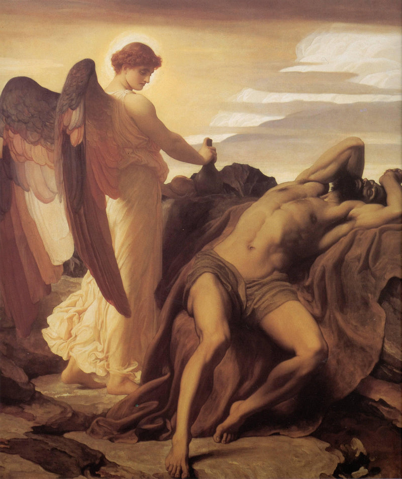 Elijah in the Wilderness by Frederic Leighton — Oil Painting Reproduction