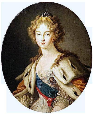 Elisabeth Alexeievna Tsarina of Russia in home office