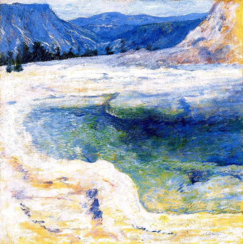 Emerald Pool by John Henry Twachtman — Oil Painting Reproduction
