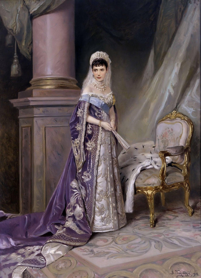 Empress Maria Feodorovna by Vladimir Makovsky — Oil Painting Reproduction